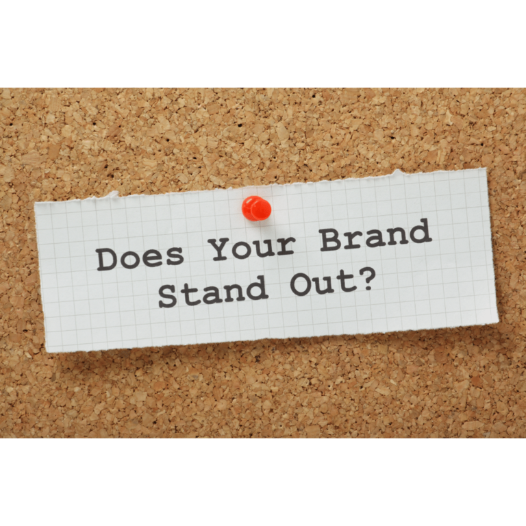 pinned note on corkboard about branding